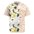 Australia Long-billed Corella Rugby Jersey Cacatua Tenuirostris Plumeria Aboriginal Art - Aussie Hoodie