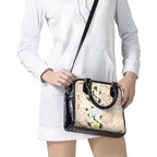 Australia Long-billed Corella Shoulder Handbag Cacatua Tenuirostris Plumeria Aboriginal Art - Aussie Hoodie
