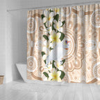 Australia Long-billed Corella Shower Curtain Cacatua Tenuirostris Plumeria Aboriginal Art - Aussie Hoodie