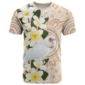 Australia Long-billed Corella T Shirt Cacatua Tenuirostris Plumeria Aboriginal Art - Aussie Hoodie