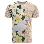 Australia Long-billed Corella T Shirt Cacatua Tenuirostris Plumeria Aboriginal Art - Aussie Hoodie