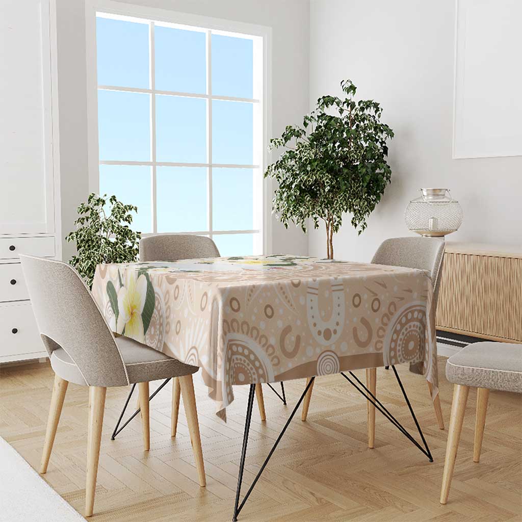 Australia Long-billed Corella Tablecloth Cacatua Tenuirostris Plumeria Aboriginal Art - Aussie Hoodie