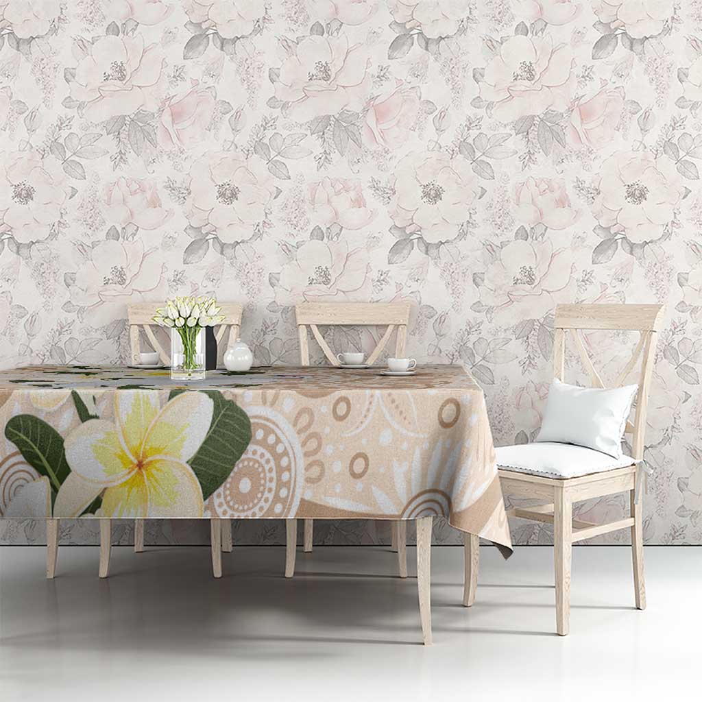 Australia Long-billed Corella Tablecloth Cacatua Tenuirostris Plumeria Aboriginal Art - Aussie Hoodie