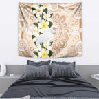 Australia Long-billed Corella Tapestry Cacatua Tenuirostris Plumeria Aboriginal Art - Aussie Hoodie