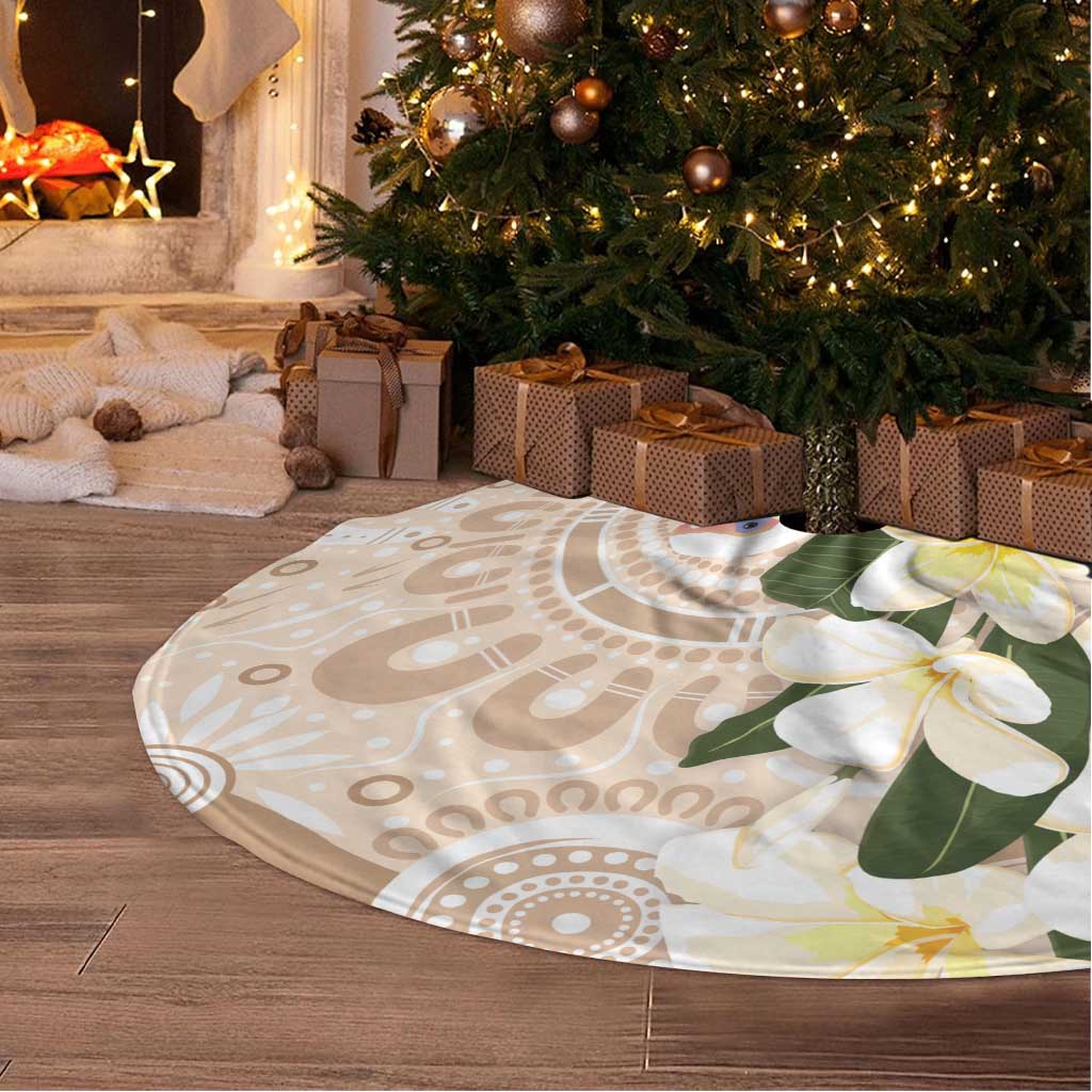 Australia Long-billed Corella Tree Skirt Cacatua Tenuirostris Plumeria Aboriginal Art - Aussie Hoodie
