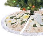 Australia Long-billed Corella Tree Skirt Cacatua Tenuirostris Plumeria Aboriginal Art - Aussie Hoodie
