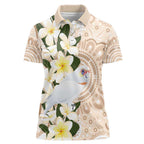 Australia Long-billed Corella Women Polo Shirt Cacatua Tenuirostris Plumeria Aboriginal Art - Aussie Hoodie
