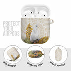 Australia Little Corella AirPods Case Cacatua Sanguinea Western Grevillea Aboriginal Art - Aussie Hoodie