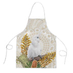 Australia Little Corella Apron Cacatua Sanguinea Western Grevillea Aboriginal Art - Aussie Hoodie
