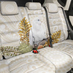 Australia Little Corella Back Car Seat Cover Cacatua Sanguinea Western Grevillea Aboriginal Art - Aussie Hoodie