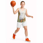 Australia Little Corella Basketball Jersey Cacatua Sanguinea Western Grevillea Aboriginal Art - Aussie Hoodie