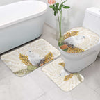 Australia Little Corella Bathroom Set Cacatua Sanguinea Western Grevillea Aboriginal Art - Aussie Hoodie