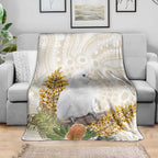 Australia Little Corella Blanket Cacatua Sanguinea Western Grevillea Aboriginal Art - Aussie Hoodie