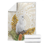 Australia Little Corella Blanket Cacatua Sanguinea Western Grevillea Aboriginal Art - Aussie Hoodie