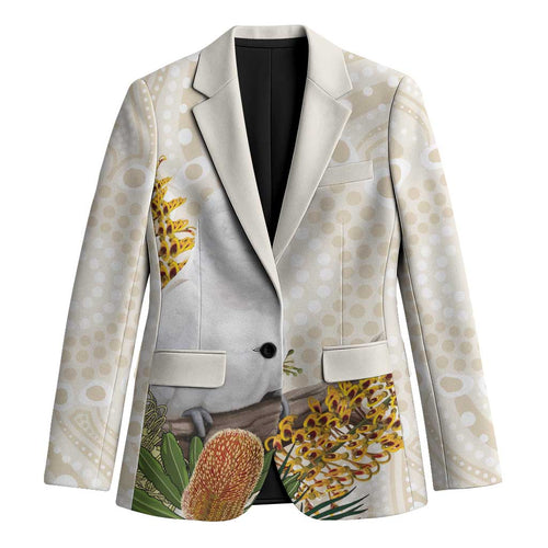 Australia Little Corella Blazer Cacatua Sanguinea Western Grevillea Aboriginal Art - Aussie Hoodie