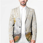 Australia Little Corella Blazer Cacatua Sanguinea Western Grevillea Aboriginal Art - Aussie Hoodie