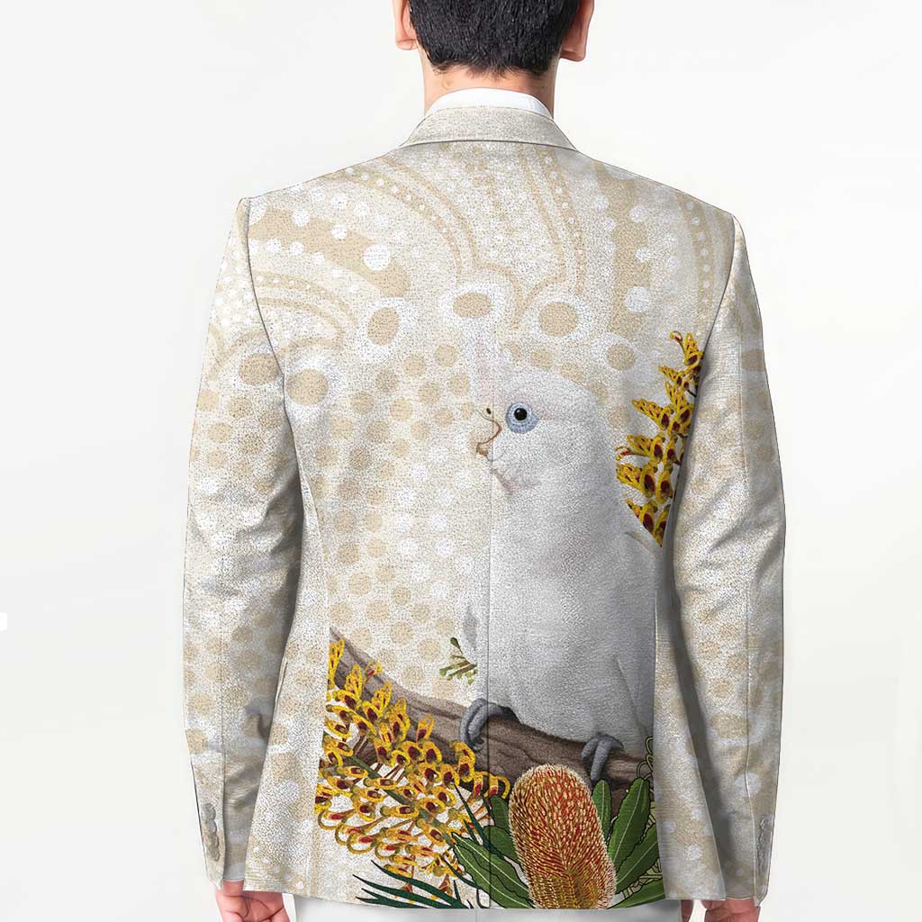 Australia Little Corella Blazer Cacatua Sanguinea Western Grevillea Aboriginal Art - Aussie Hoodie