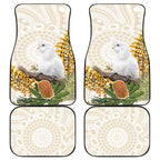 Australia Little Corella Car Mats Cacatua Sanguinea Western Grevillea Aboriginal Art - Aussie Hoodie