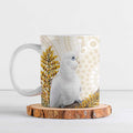 Australia Little Corella Ceramic Mug Cacatua Sanguinea Western Grevillea Aboriginal Art - Aussie Hoodie