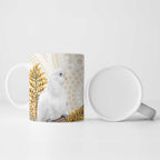Australia Little Corella Ceramic Mug Cacatua Sanguinea Western Grevillea Aboriginal Art - Aussie Hoodie