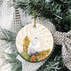 Australia Little Corella Ceramic Ornament Cacatua Sanguinea Western Grevillea Aboriginal Art - Aussie Hoodie