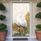 Australia Little Corella Door Cover Cacatua Sanguinea Western Grevillea Aboriginal Art - Aussie Hoodie