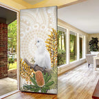 Australia Little Corella Door Cover Cacatua Sanguinea Western Grevillea Aboriginal Art - Aussie Hoodie