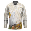 Australia Little Corella Hockey Jersey Cacatua Sanguinea Western Grevillea Aboriginal Art - Aussie Hoodie