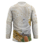 Australia Little Corella Hockey Jersey Cacatua Sanguinea Western Grevillea Aboriginal Art - Aussie Hoodie