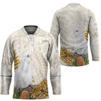 Australia Little Corella Hockey Jersey Cacatua Sanguinea Western Grevillea Aboriginal Art - Aussie Hoodie
