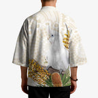 Australia Little Corella Kimono Cacatua Sanguinea Western Grevillea Aboriginal Art - Aussie Hoodie
