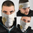 Australia Little Corella Neck Gaiter Cacatua Sanguinea Western Grevillea Aboriginal Art - Aussie Hoodie
