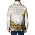 Australia Little Corella Padded Jacket Cacatua Sanguinea Western Grevillea Aboriginal Art - Aussie Hoodie
