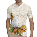 Australia Little Corella Rugby Jersey Cacatua Sanguinea Western Grevillea Aboriginal Art - Aussie Hoodie