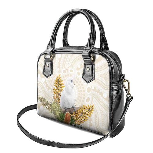 Australia Little Corella Shoulder Handbag Cacatua Sanguinea Western Grevillea Aboriginal Art - Aussie Hoodie