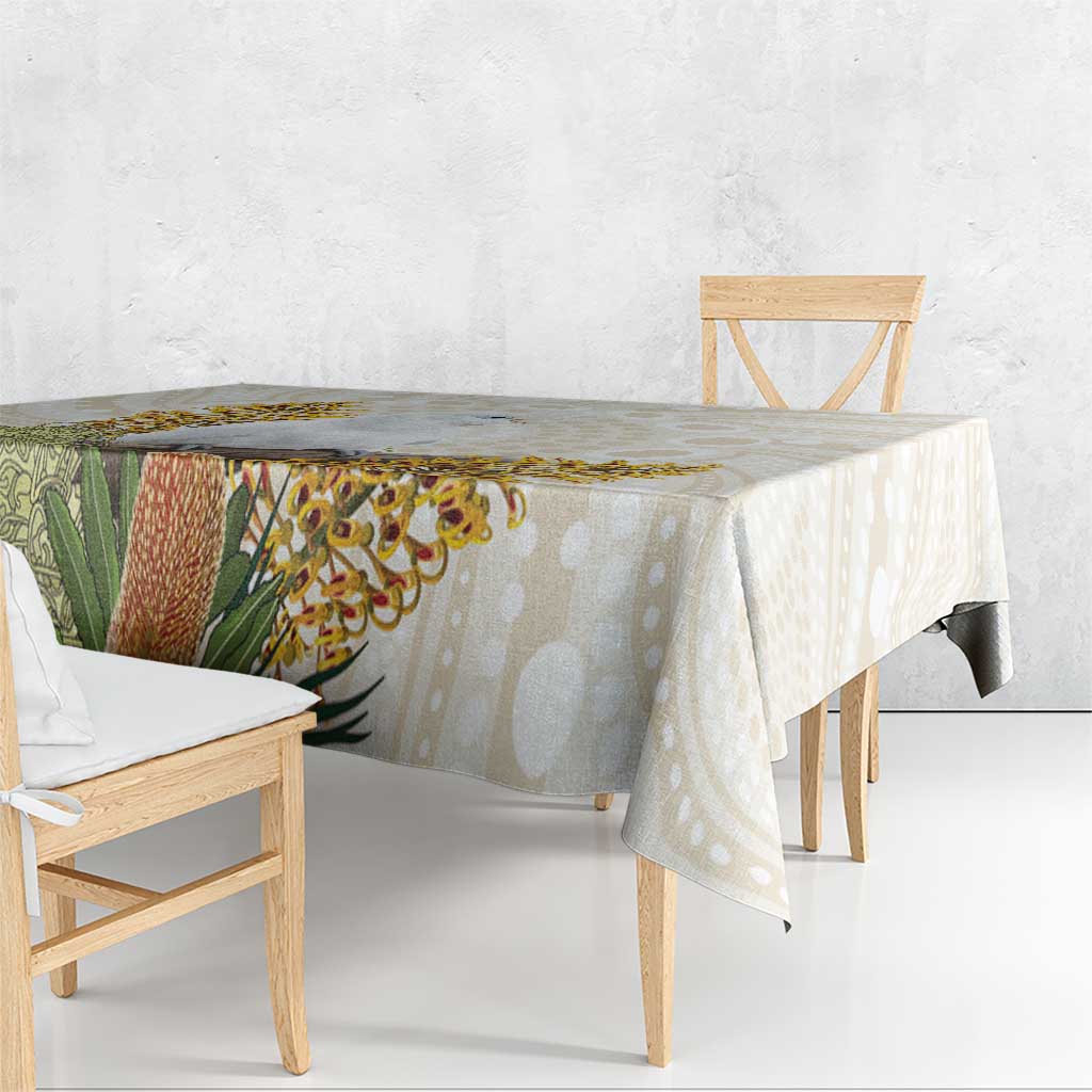 Australia Little Corella Tablecloth Cacatua Sanguinea Western Grevillea Aboriginal Art - Aussie Hoodie
