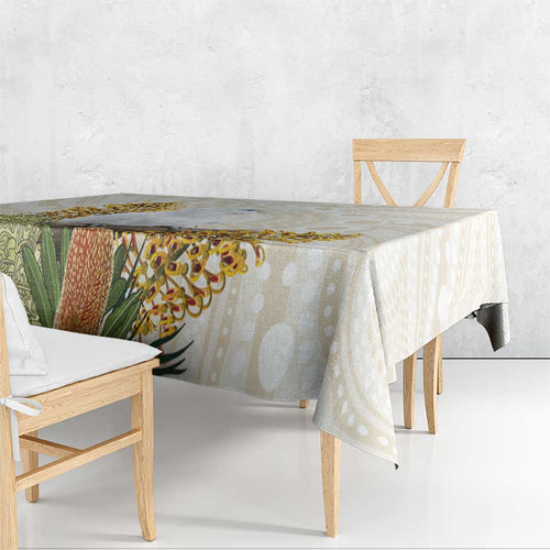 Australia Little Corella Tablecloth Cacatua Sanguinea Western Grevillea Aboriginal Art - Aussie Hoodie