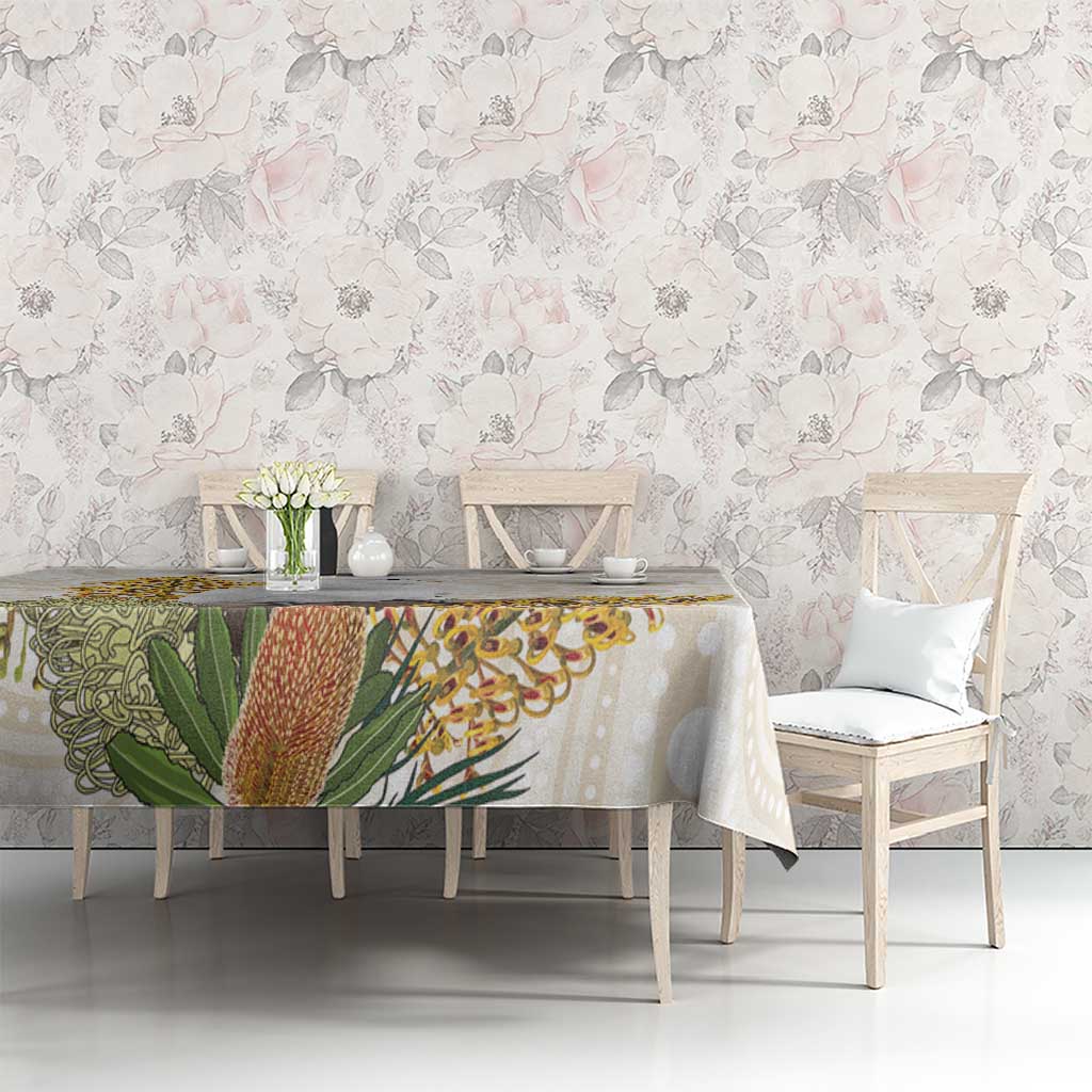 Australia Little Corella Tablecloth Cacatua Sanguinea Western Grevillea Aboriginal Art - Aussie Hoodie