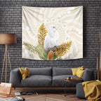 Australia Little Corella Tapestry Cacatua Sanguinea Western Grevillea Aboriginal Art - Aussie Hoodie