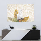 Australia Little Corella Tapestry Cacatua Sanguinea Western Grevillea Aboriginal Art - Aussie Hoodie