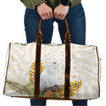 Australia Little Corella Travel Bag Cacatua Sanguinea Western Grevillea Aboriginal Art - Aussie Hoodie