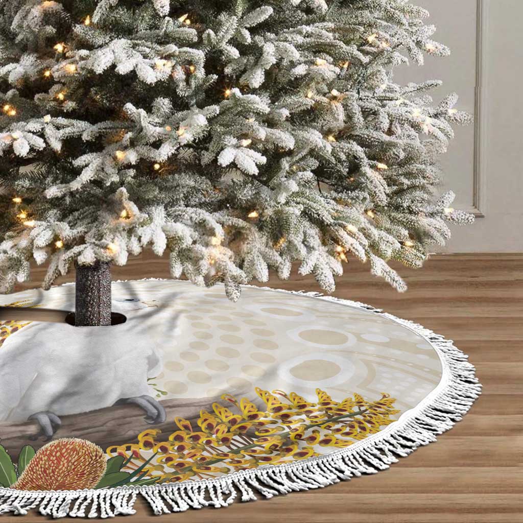 Australia Little Corella Tree Skirt Cacatua Sanguinea Western Grevillea Aboriginal Art - Aussie Hoodie