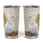 Australia Little Corella Tumbler Cup Cacatua Sanguinea Western Grevillea Aboriginal Art - Aussie Hoodie