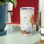 Australia Little Corella Tumbler Cup Cacatua Sanguinea Western Grevillea Aboriginal Art - Aussie Hoodie