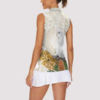 Australia Little Corella Women Sleeveless Polo Shirt Cacatua Sanguinea Western Grevillea Aboriginal Art - Aussie Hoodie