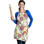 Little Corella Australia Cockatoo Apron Cacatua Sanguinea Banksia Seamless White - Aussie Hoodie
