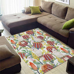Little Corella Australia Cockatoo Area Rug Cacatua Sanguinea Banksia Seamless White - Aussie Hoodie