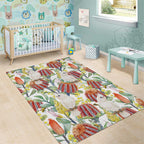 Little Corella Australia Cockatoo Area Rug Cacatua Sanguinea Banksia Seamless White - Aussie Hoodie