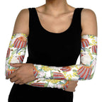 Little Corella Australia Cockatoo Arm Sleeves Cacatua Sanguinea Banksia Seamless White - Aussie Hoodie