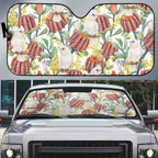 Little Corella Australia Cockatoo Auto Sun Shade Cacatua Sanguinea Banksia Seamless White - Aussie Hoodie